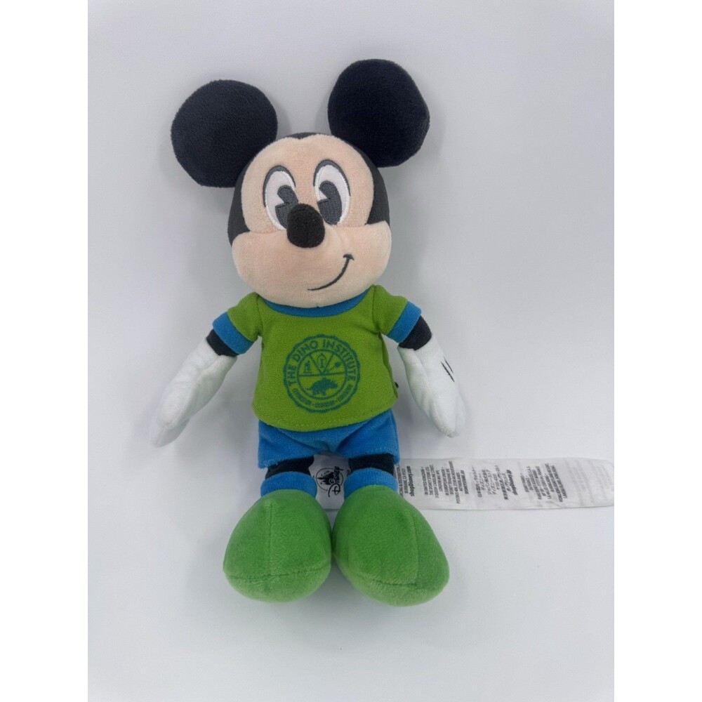 WDW Animal Kingdom Mickey Mouse 11” Dino Institute Stuffed Animal Plush